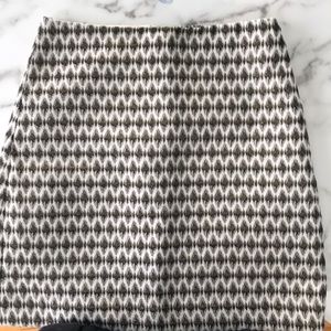Trendy Metallic Print Skirt